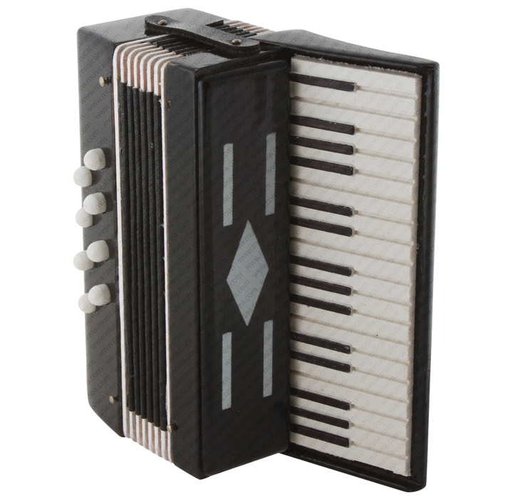 Miniature black electric organ